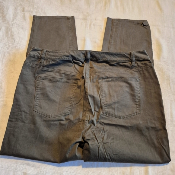 Talbots women's size 16W pants, slimming green stretch fabric, 4 pockets, NWT - Picture 4 of 8